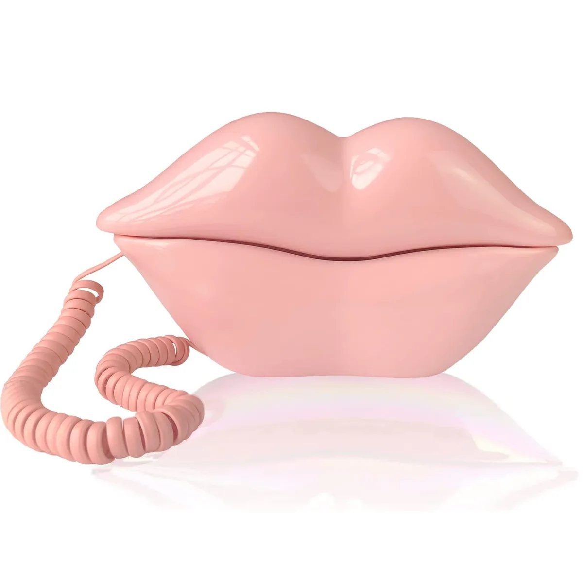 TelPal Lip Phone 01 Pink Corded Telephone — product photo