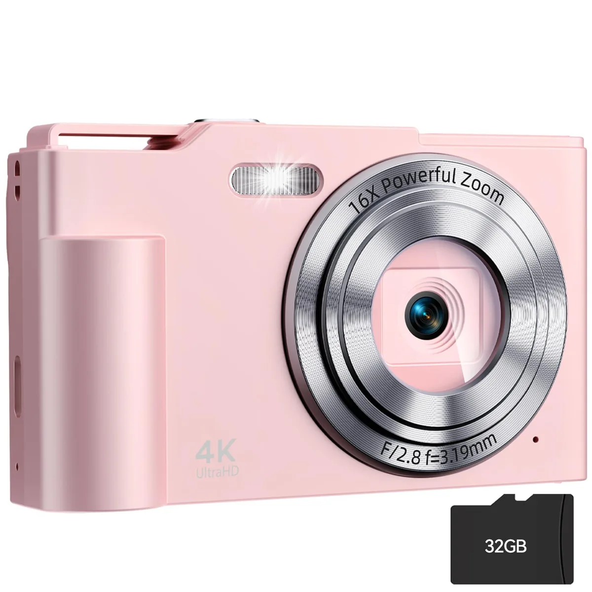  Polaroid PIXPRO DC01-Shell Pink 48MP 16x Zoom 2.7" LCD 32GB Card Shell Pink — product photo