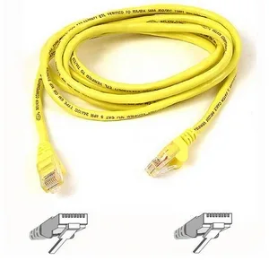 Belkin Belkin A3X126-06-YLW Cat 5E RJ-45 network ethernet cable 6 ft yellow — product photo