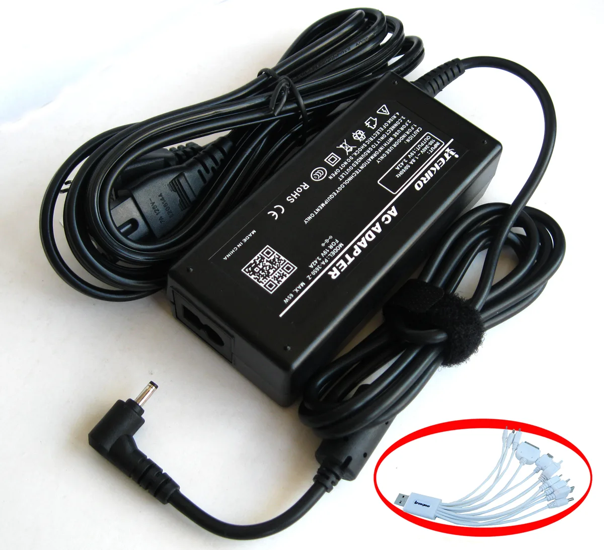 iTekiro iTekiro Acer.TAC065WSMSM.NP1 AC adapter 65W — product photo