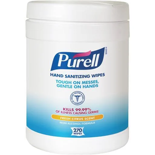 Go-Jo Ind. Go-Jo Ind. Purell Hand Sanitizing Wipes 270 ct Citrus 9113-06 — product photo