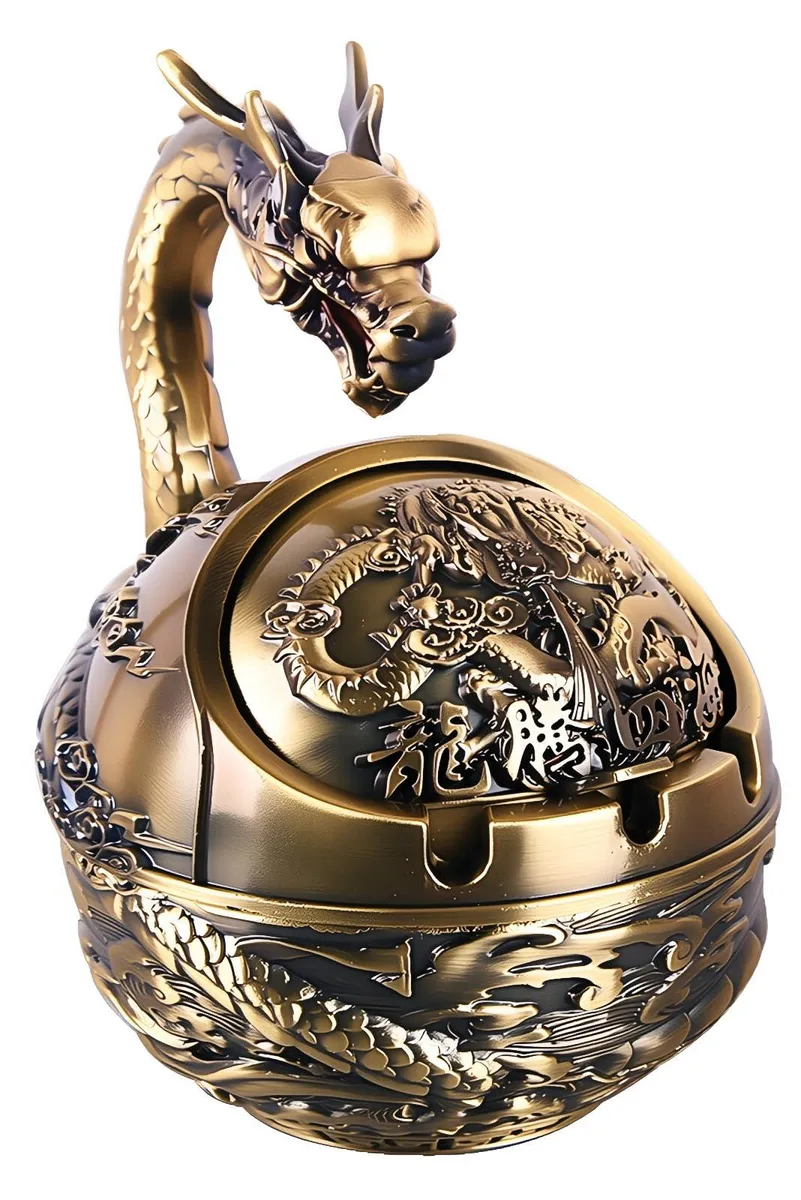  Stylitzy YHG-New-FT Ashtray Bronze Dragon 6.7 in 450 g — product photo