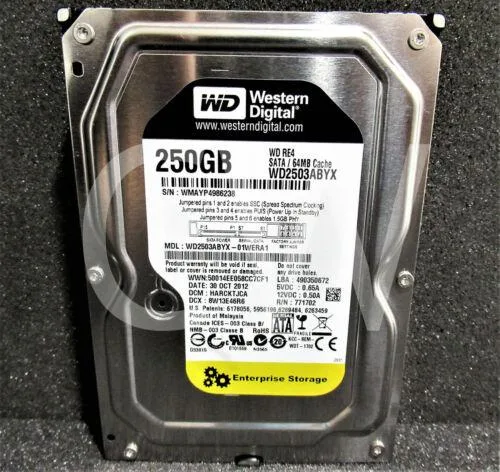 Western Digital Western Digital WD2503ABYX 250GB 7200RPM 64MB 3.5" SATA HDD — product photo