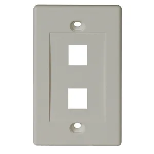 Tripp Lite Tripp Lite N042-001-WH 2-Port Keystone Faceplate White — product photo