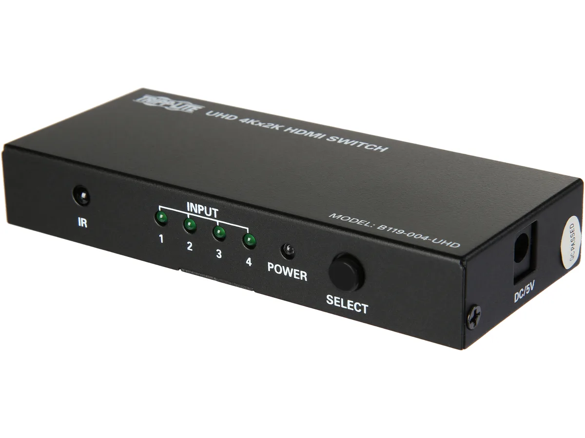 Tripp Lite Tripp Lite B119-004-UHD 4-Port HDMI Switch 4K 60 Hz Remote — product photo