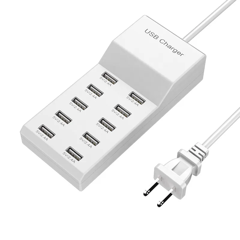 HANNORD HANNORD 10-Port USB Wall Charger 12A White — product photo