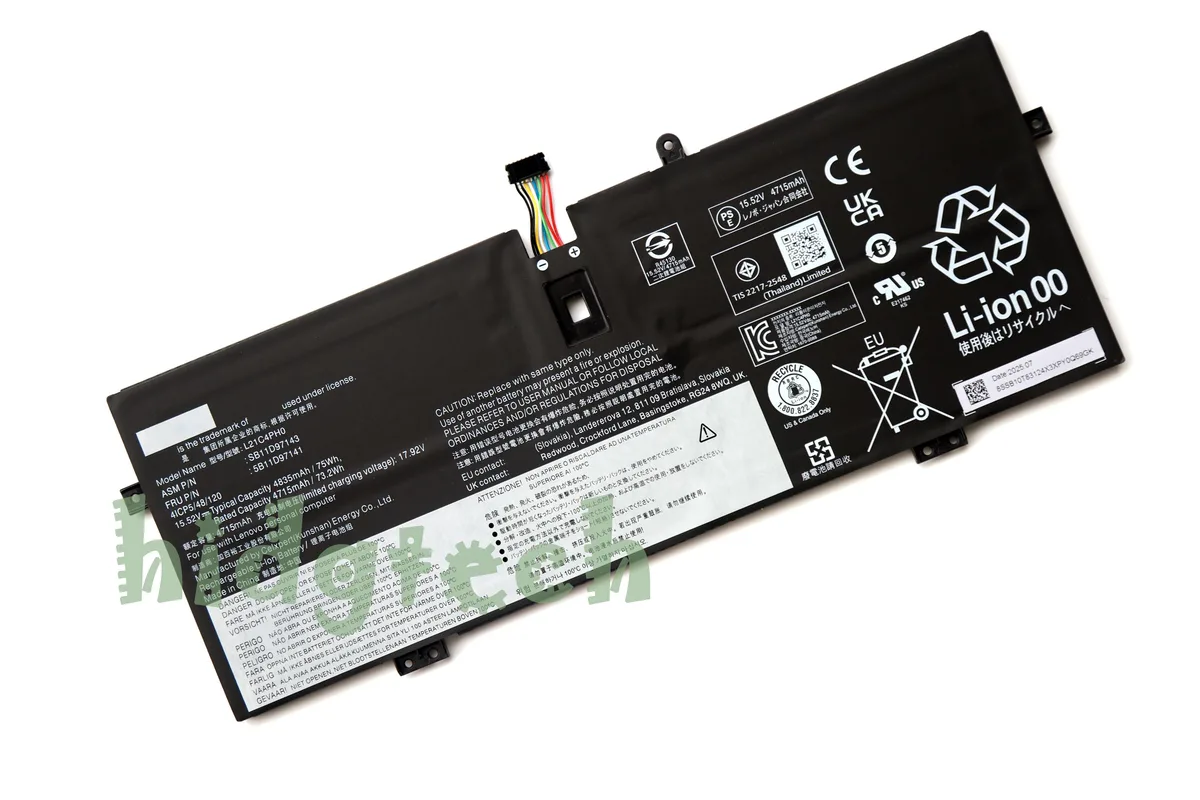 Beisite Beisite L21B4PH0 L21C4PH0 L21D4PH0 L21M4PH0 laptop battery 75Wh 15.52V — product photo