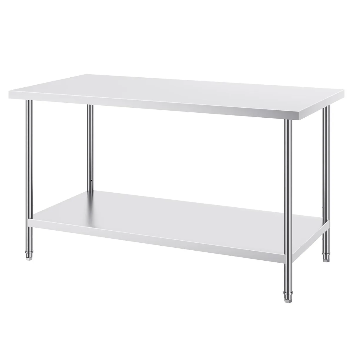 VEVOR VEVOR Stainless Steel Prep Table 30 x 60 x 34 Inch 910 lbs 3 Adjustable Heights — product photo
