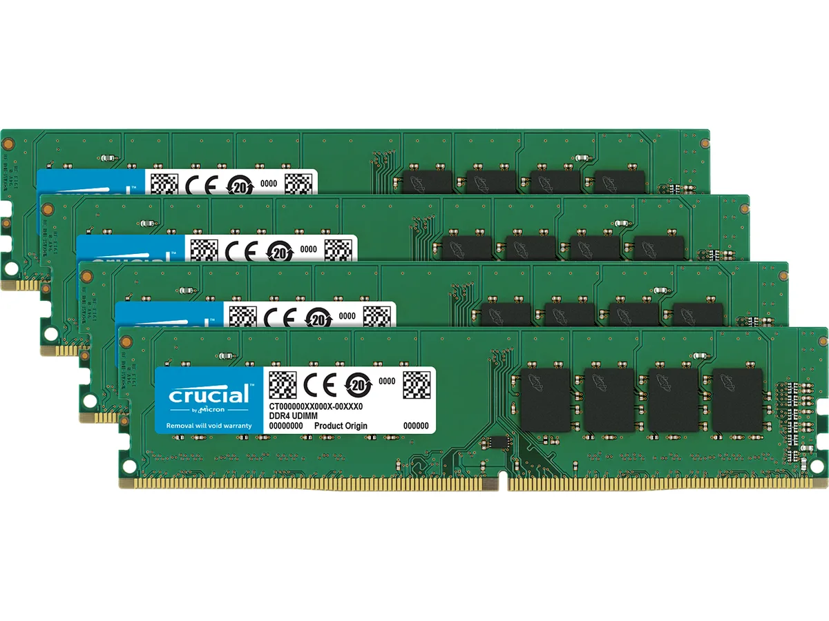 Crucial Crucial CT4K8G4DFS824A 32GB (4x8GB) DDR4 2400MHz CL17 1.2V desktop RAM — product photo