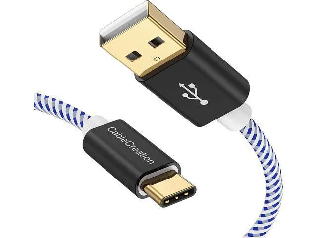 ORVIX ORVIX USB A to C cable 3 m 3 A 480 Mbps braided blue — product photo