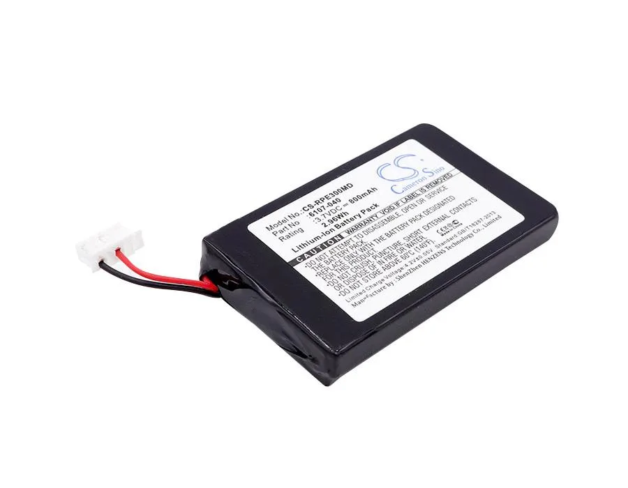 Small rectangular lithium battery, blue wrap, 48.5 by 30 by 8 mm, 18 g