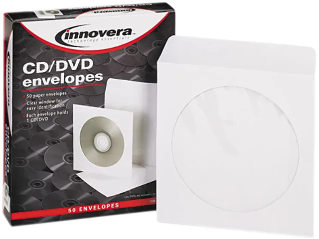 Innovera Innovera CD/DVD Envelopes White 50 Pack 39403 — product photo