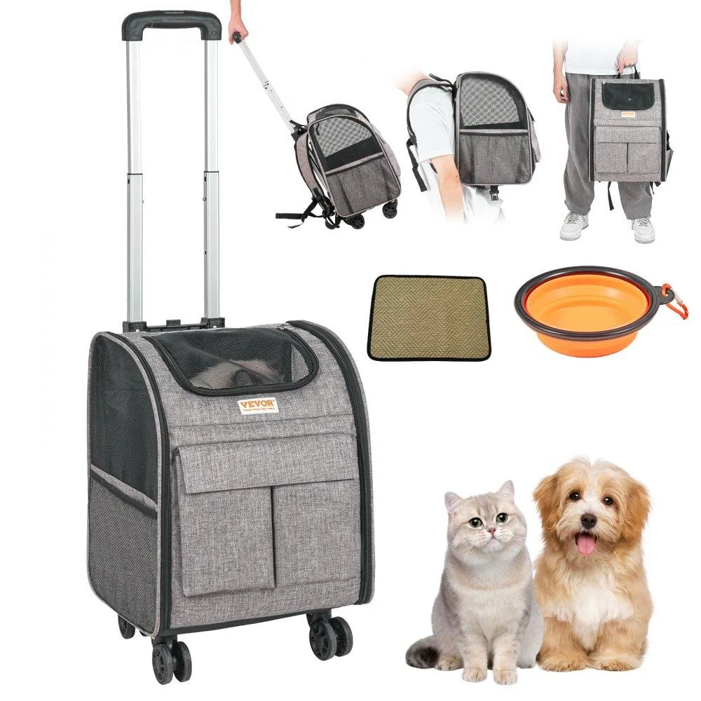 VEVOR VEVOR JW-XB21212519 pet carrier 18 lb 4 wheels 2.1 in 600D Oxford cloth — product photo