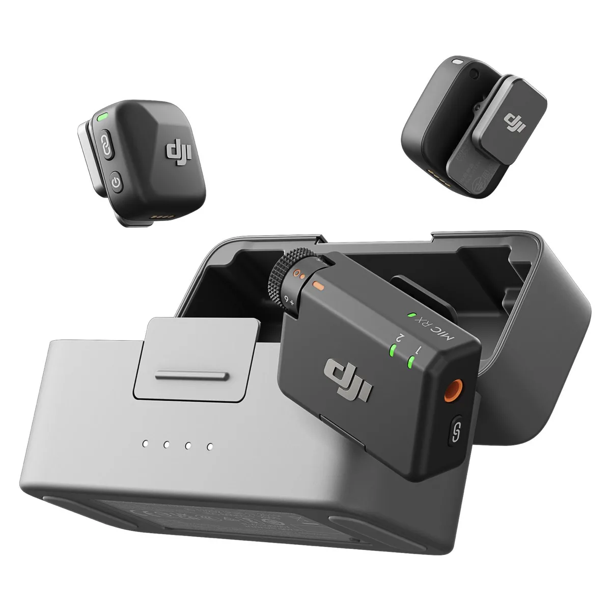 DJI DJI CP.RN.00000433.01 Mic Mini 2 TX 1 RX Charging Case action camera accessory — product photo