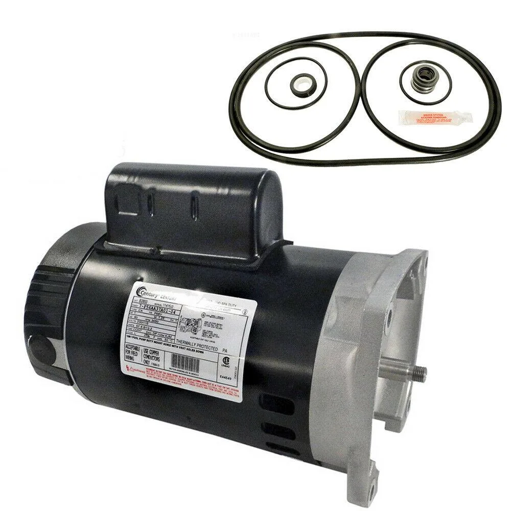 Pentair Challenger 1 HP pool pump motor kit with O-rings and seal