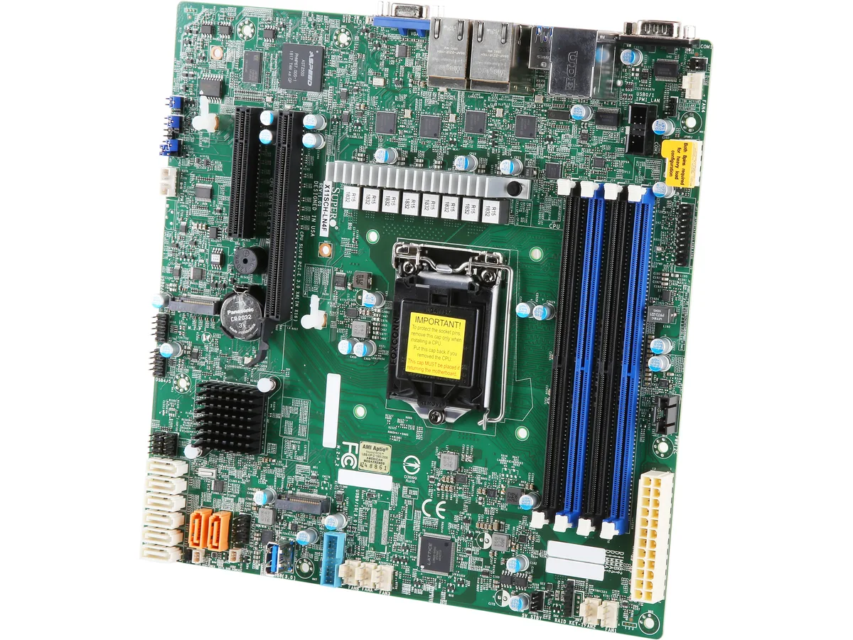 Supermicro Supermicro MBD-X11SCH-LN4F-O server motherboard 128GB DDR4 ECC — product photo