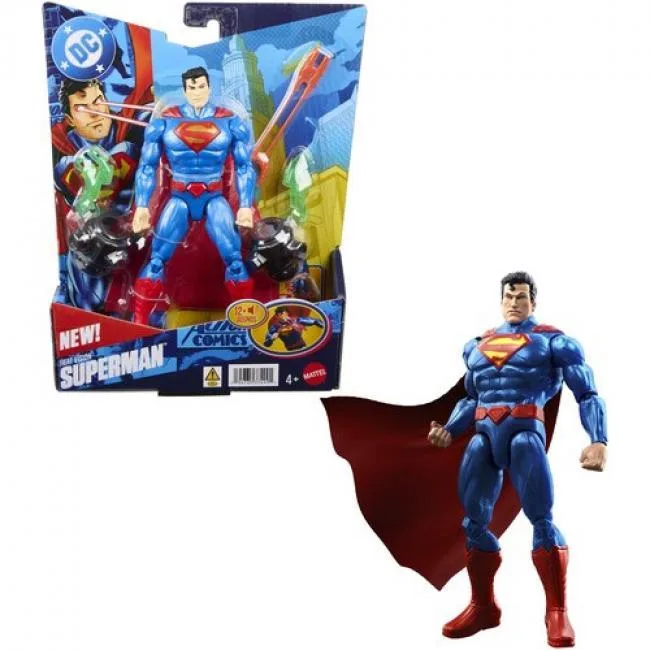 Mattel Mattel JMD87 DC Premiere Heat Vision Superman Action Figure 6.5 inch 12+ sounds — product photo