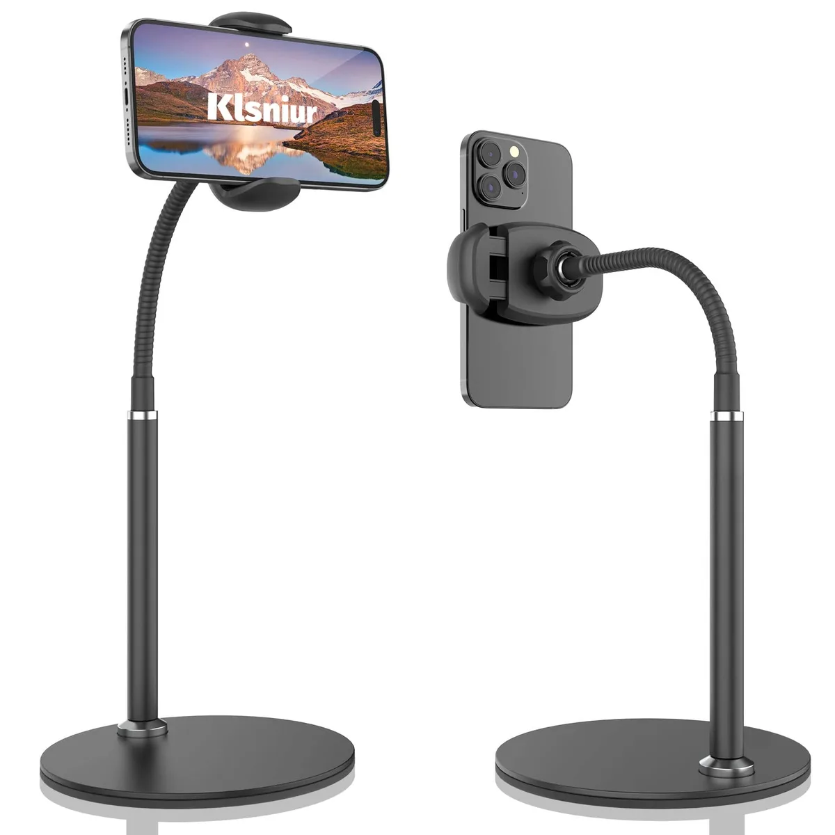  Klsniur Samsung Gala Gooseneck Phone Mount Black 3.5"-7" 15 cm 360° 22.7-31 cm 350 g — product photo