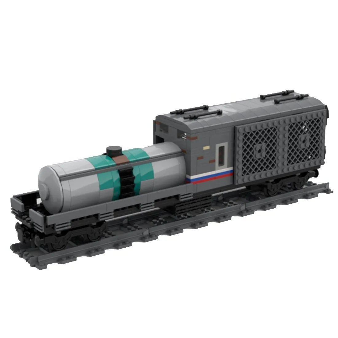ZITIANYOUBUILD ZITIANYOUBUILD MOC-39893 Train Tank &amp; Freight Carriage 634 Parts — product photo