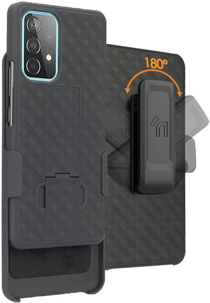 Nakedcellphone Nakedcellphone HOLCOM-A53 Kickstand Case &amp; Belt Clip Holster for Galaxy A53 5G — product photo