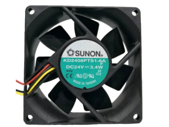 Fans Fans KD2408PTS1-6ASize 80x80x25mm 24V 3.4W case fan — product photo