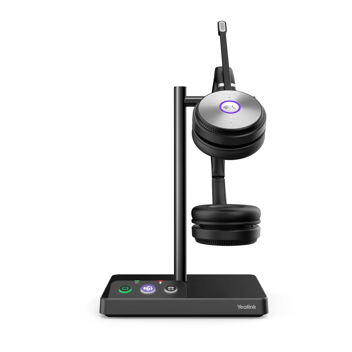 Yealink Network Technology Co., Ltd Yealink Network Technology Co., Ltd WH62-DUAL-TEAMS Dual Ear DECT Wireless Headset Microsoft Teams Black — product photo