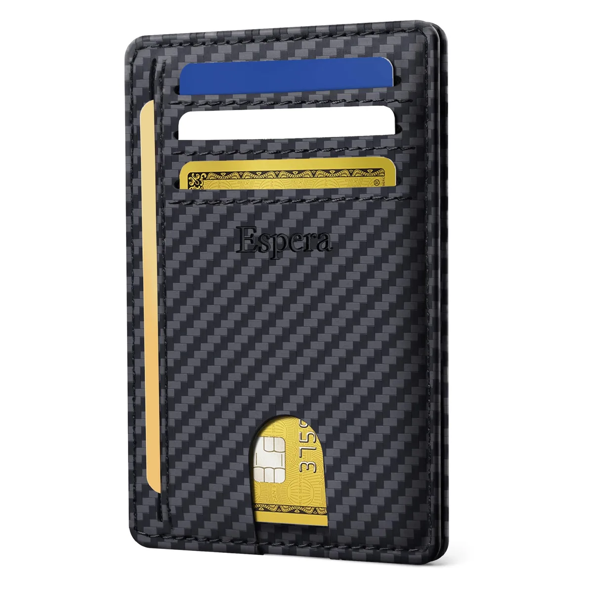 Espera Wallet 4.5" x 3.1" x .45" Black — product photo