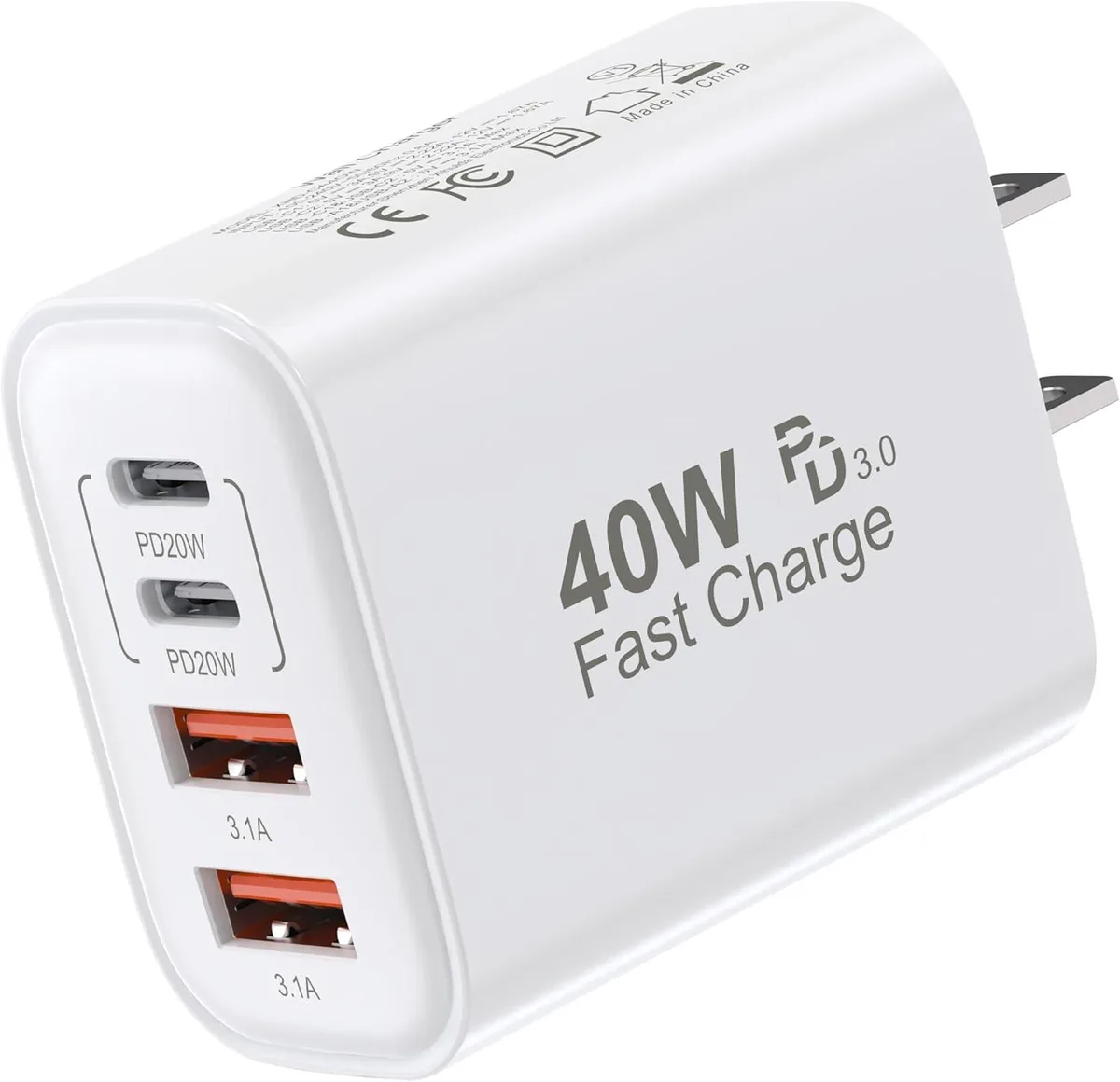 ONITOON ONITOON 40W 4-Port USB-C Wall Charger PD+QC — product photo