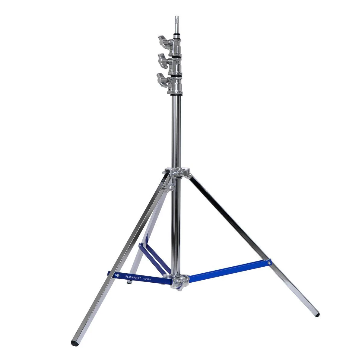 Flashpoint Brand Flashpoint Brand 9.9 ft Light Stand Pro Leveling Leg Silver 22 lbs — product photo