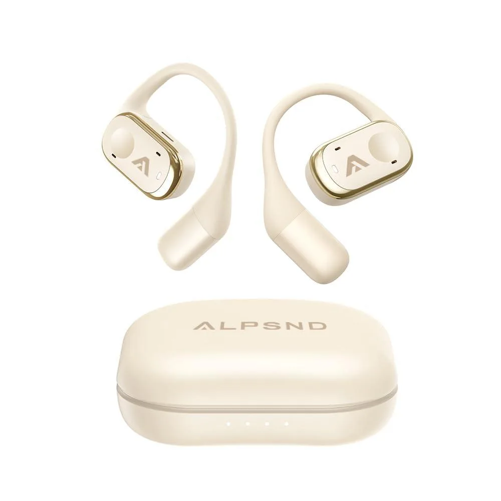  Alpsnd Joy Open-Ear Earbuds Bluetooth 5.4 Beige — product photo