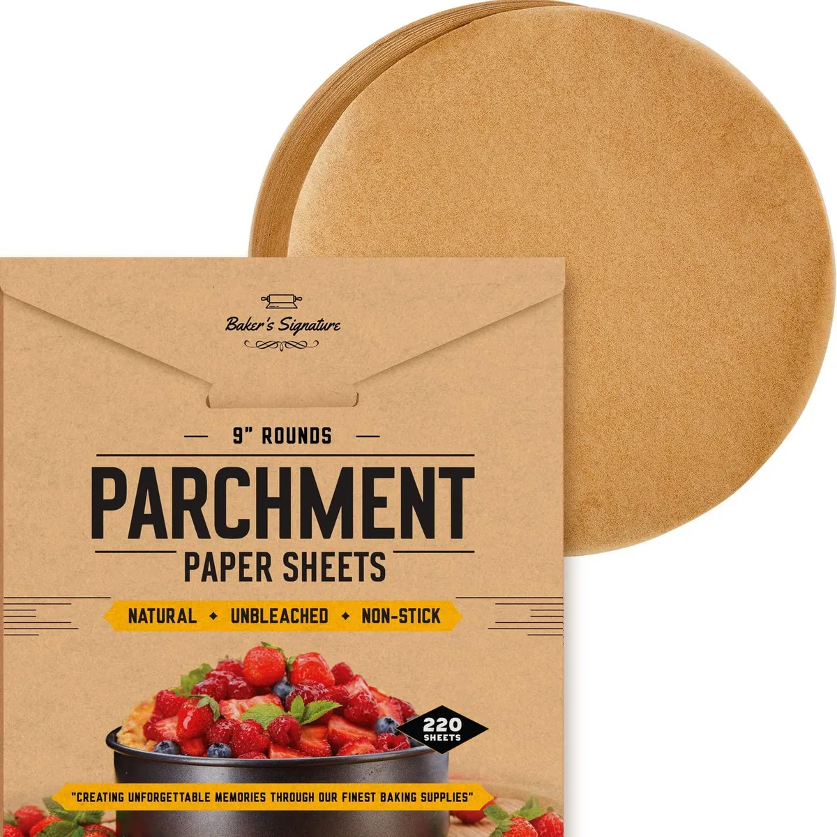  Baker's Signature Parchment Paper Rounds 220 Pcs 9 — product photo
