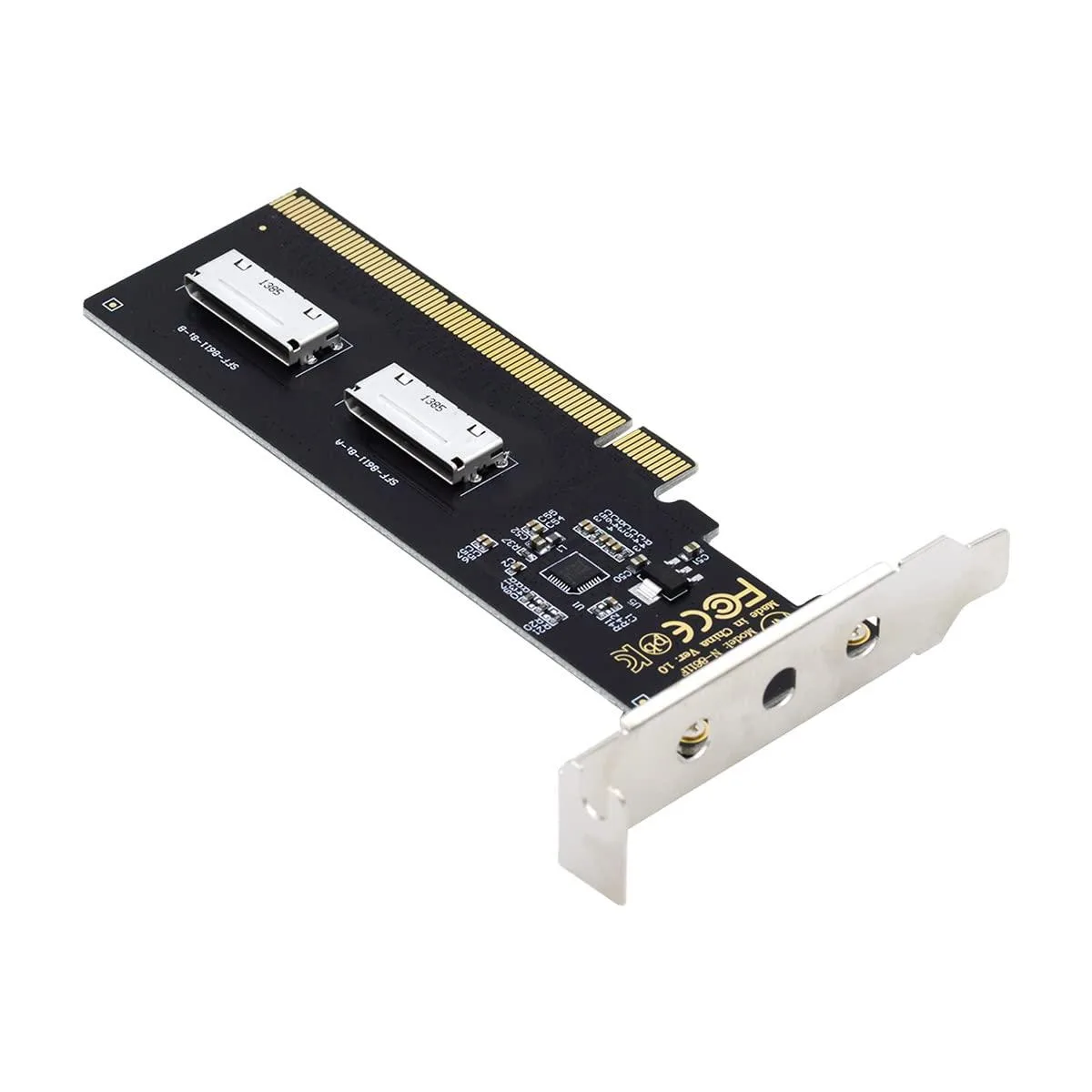 LORDWORLD LORDWORLD PCIe 4.0 16x to Dual Oculink SFF-8612 8X Adapter — product photo