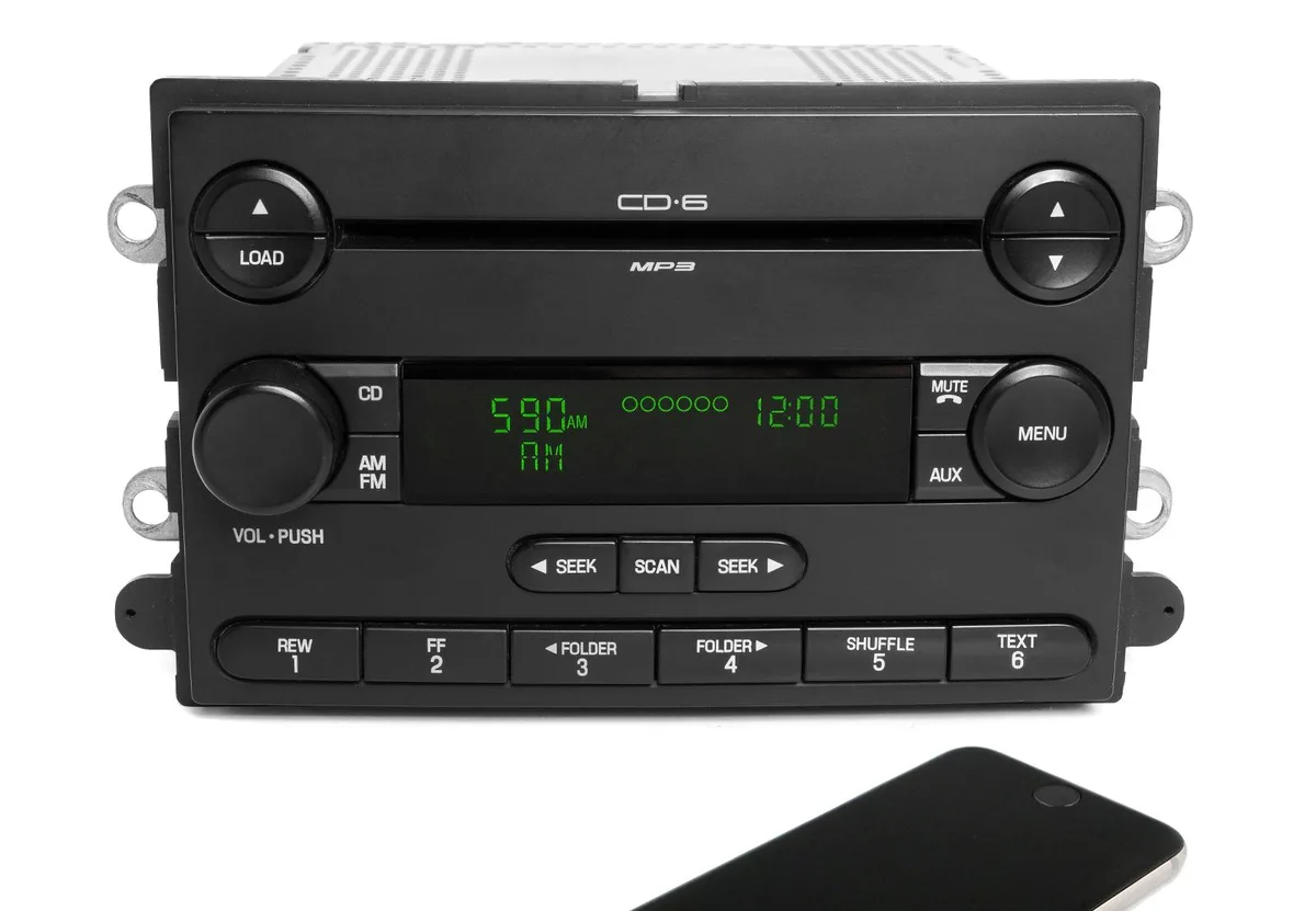 1 Factory Radio 1 Factory Radio 5F9T-18C815-GB AM FM MP3 6 Disc Bluetooth receiver — product photo