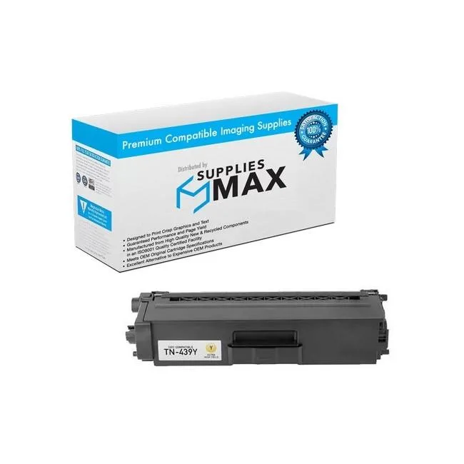 SuppliesMax SuppliesMax TN-439Y Yellow Ultra High Yield Toner Cartridge 9000 Pages — product photo