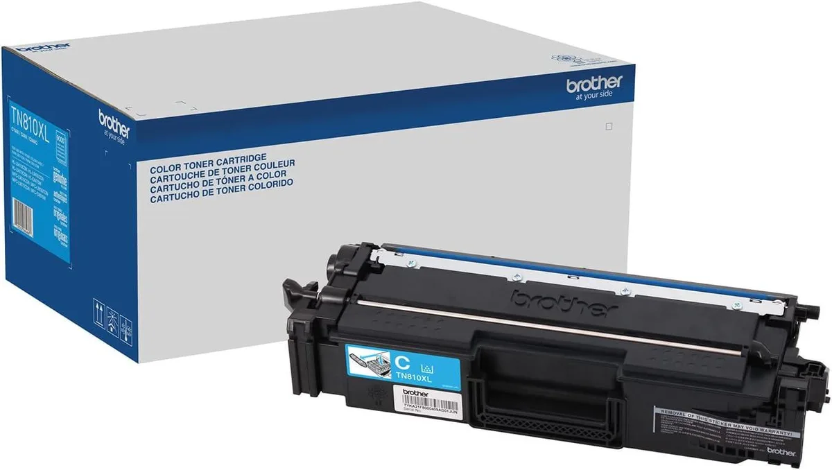 Brother Brother Genuine TN810XLC High Yield Cyan Toner Cartridge — product photo