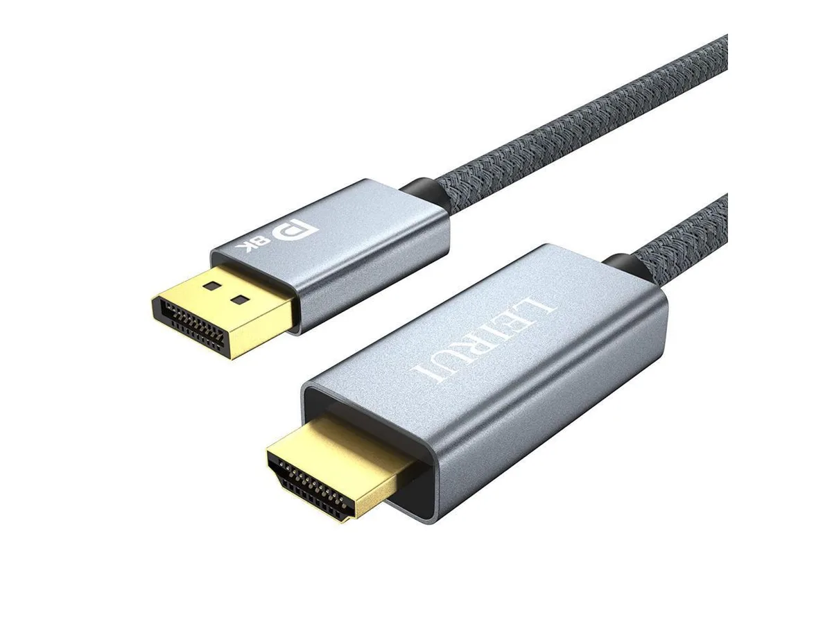 BUCIER BUCIER DisplayPort 1.4 to HDMI 2.1 Cable 8K 30Hz 4K 144Hz 6.6ft — product photo