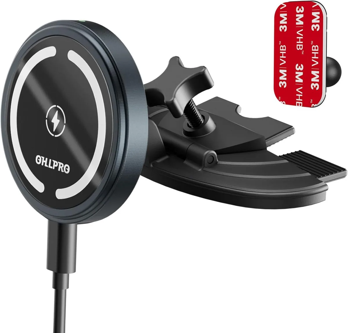 Keyence Keyence 15W MagSafe Car Mount Charger Gray — product photo