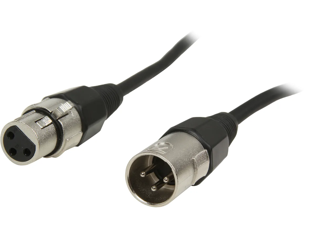 Cables To Go Cables To Go 40059 instrument cable 6 ft XLR male to female black — product photo