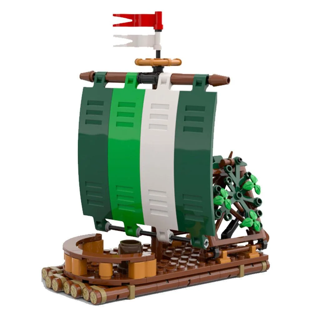 ZITIANYOUBUILD ZITIANYOUBUILD MOC-120288 Forestmen Raft Building Set 206 Parts — product photo