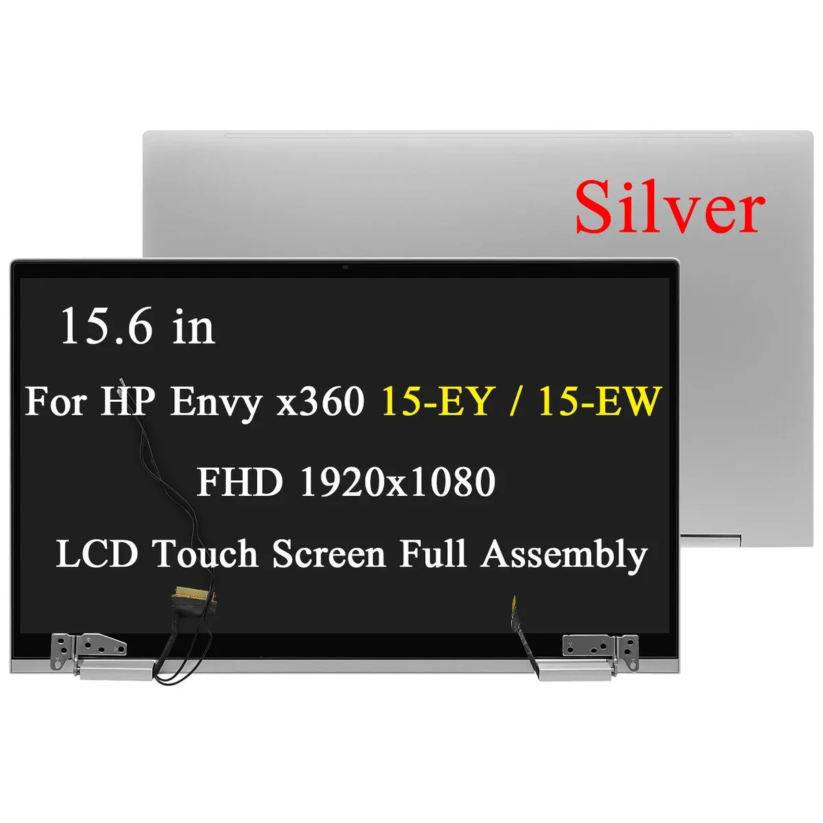 NUOLAISUN NUOLAISUN laptop screen for HP Envy x360 15-ew0013dx 15.6" FHD touch silver — product photo