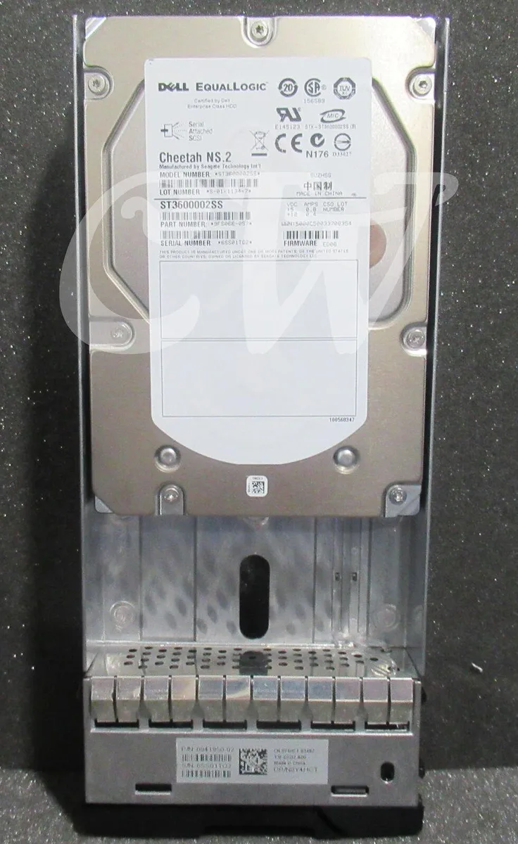 DELL DELL EQL 600GB 10K RPM 6Gbps 3.5" SAS internal hard drive ST3600002SS — product photo