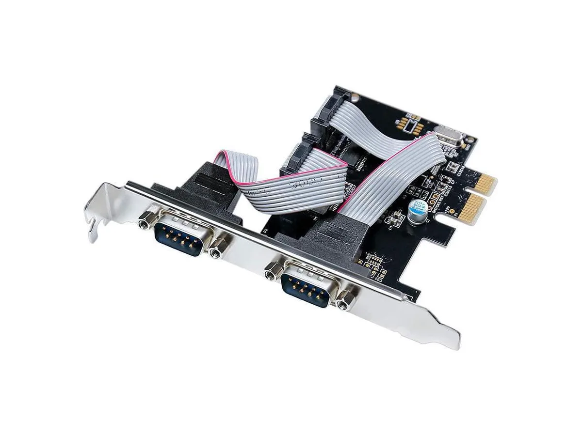 BONAEVER BONAEVER Protection Case 16C550 UART 2 Port PCI-E Serial Card — product photo