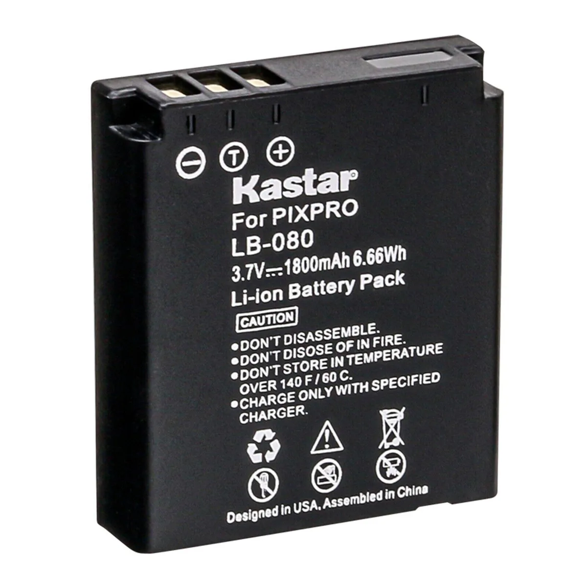 Kastar Kastar LB-080 1800mAh 3.7V Li-Ion Camera Battery — product photo