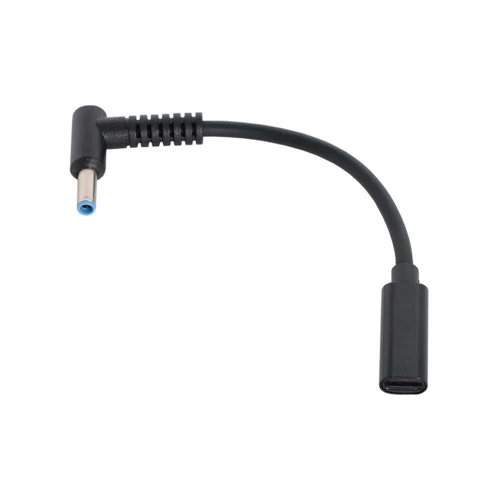LORDWORLD LORDWORLD USB-C Female to DC 4.5x3.0mm PD Cable 0.2m 65-100W 18-20V HP — product photo