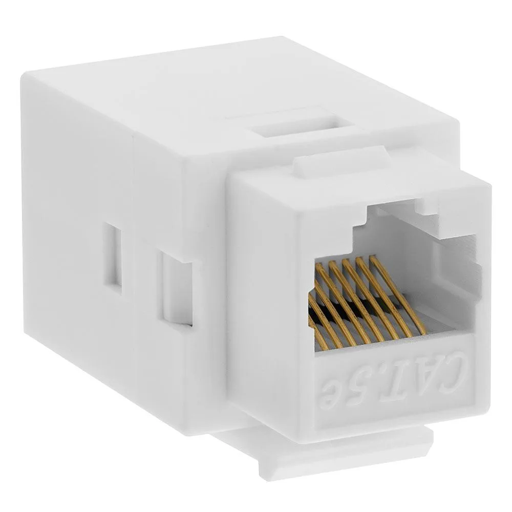 CMPLE CMPLE 3.5mm / 2.5mm stereo cable Cat5e keystone coupler white — product photo