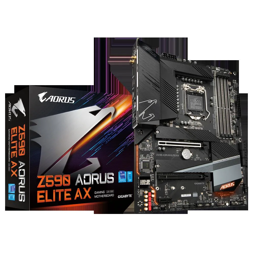 GIGABYTE GIGABYTE Z590 AORUS ELITE AX Intel motherboard LGA 1200 — product photo