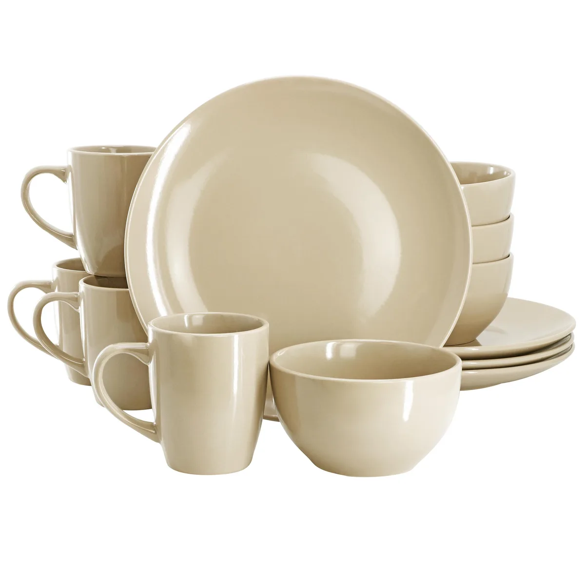 Gibson Home Gibson Home Everyday Plus 12 Piece Dinnerware Set Cream — product photo