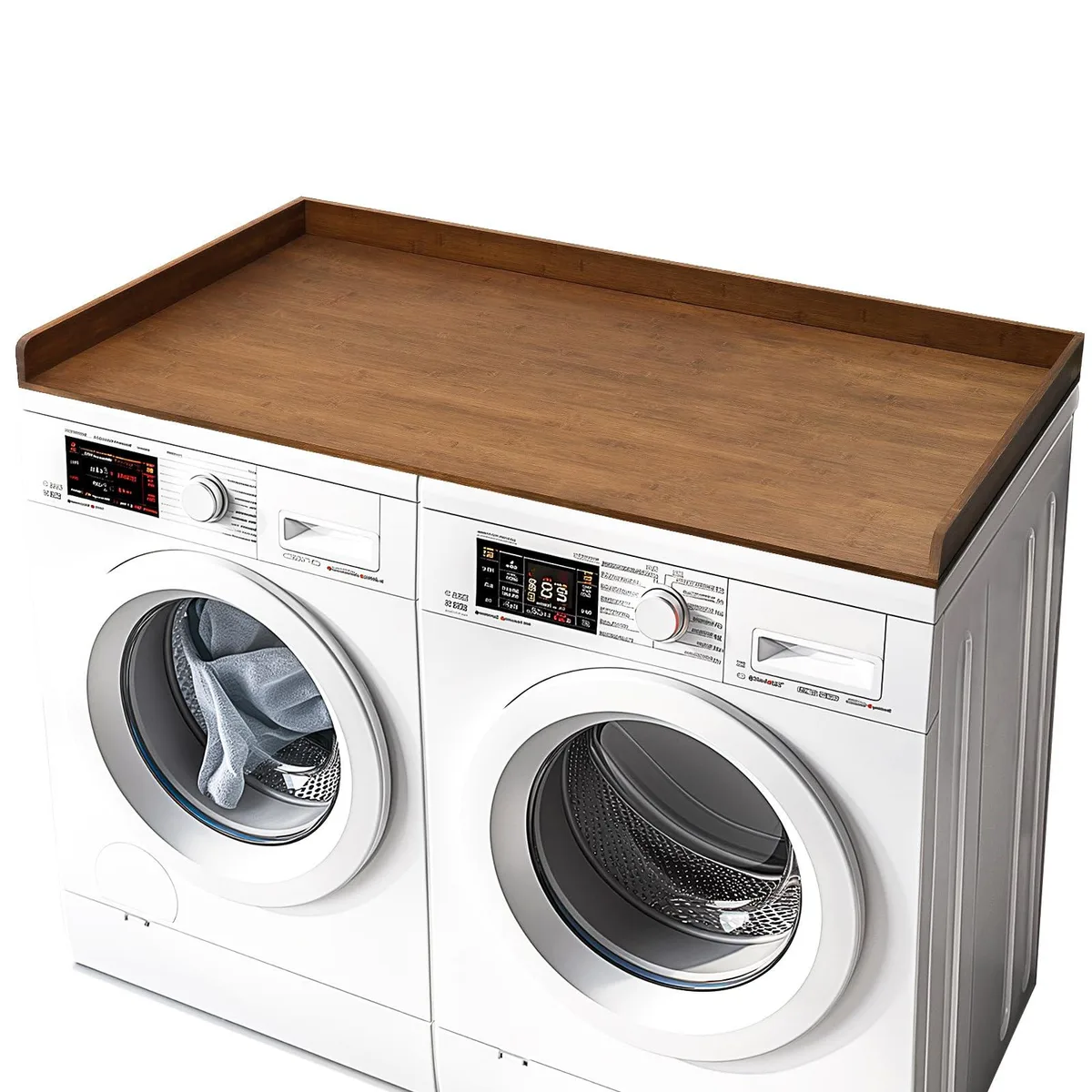  Daewoo GSWDT-001 Bamboo Washer Dryer Countertop 54" x 27.5" Retro Brown — product photo