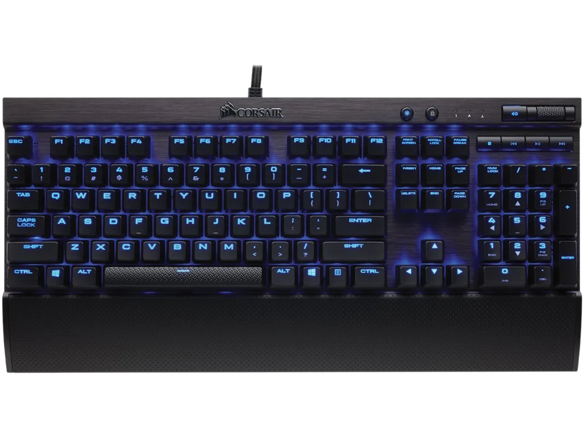 Corsair Corsair K70 LUX CH-9101030-NA gaming keyboard Cherry MX Red Blue LED — product photo
