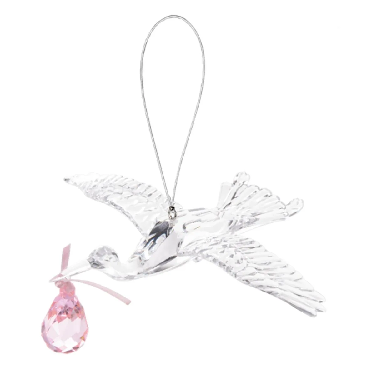 Ganz Ganz Crystal Expressions Pink Stork Ornament 1168 — product photo